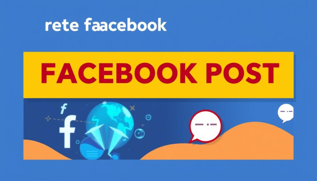 Create an image of a Facebook post with an engaging headline and interactive elements.