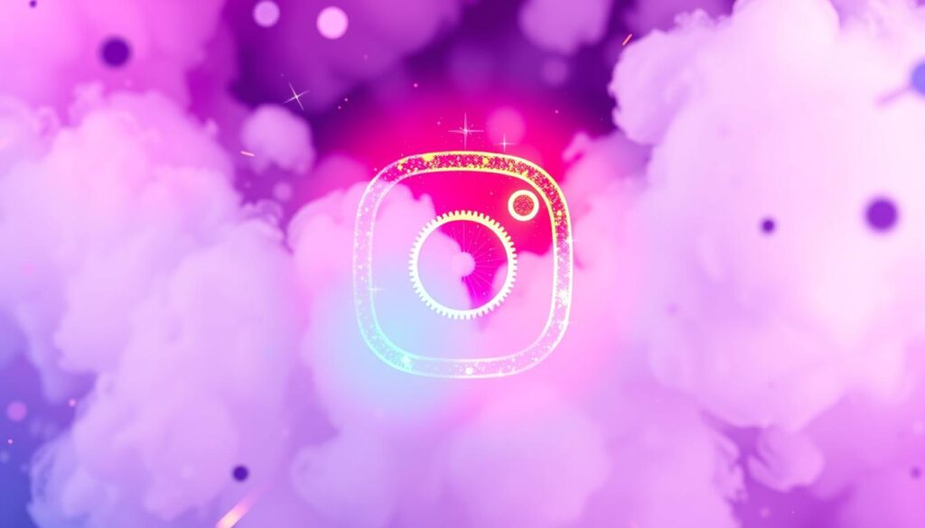 Create an image of a trendy Instagram Reel with popular audio
