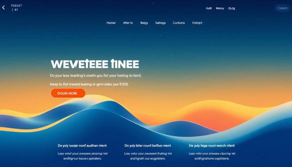 Generate an image of a website homepage with compelling content.