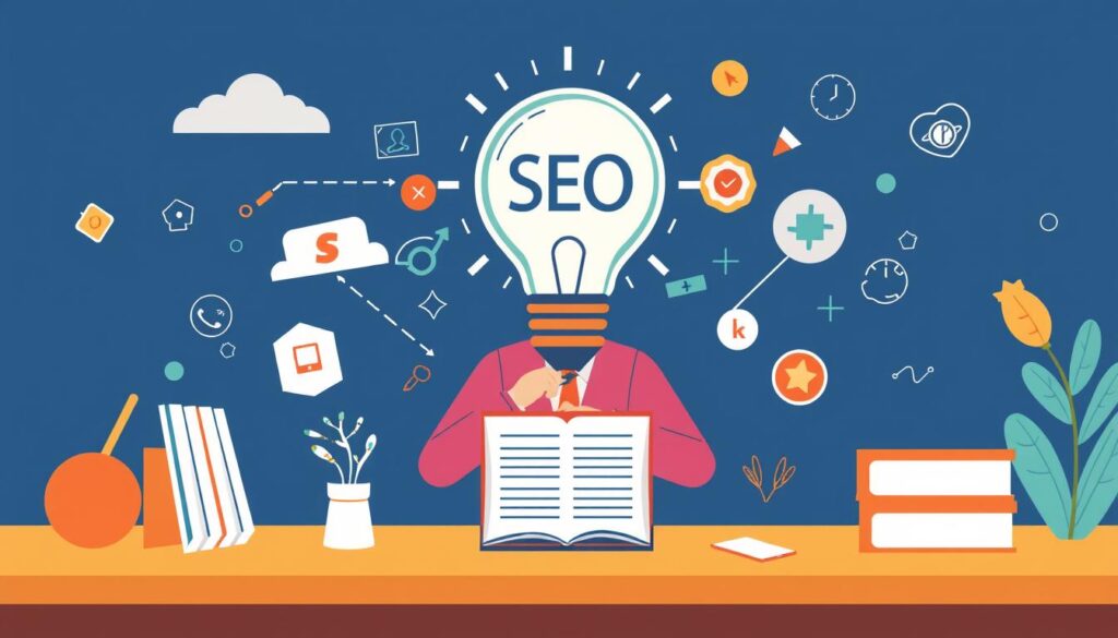 Generate an image representing SEO expertise for maximum article impact