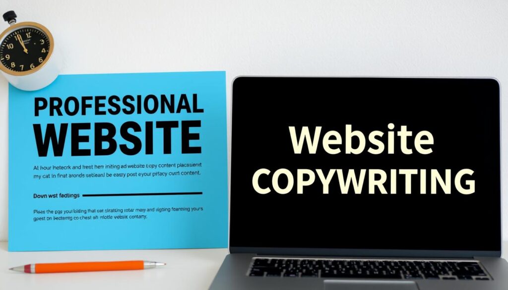 Generate an image representing website copywriting services