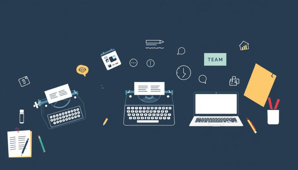 Image generation prompt for a professional copywriting agency