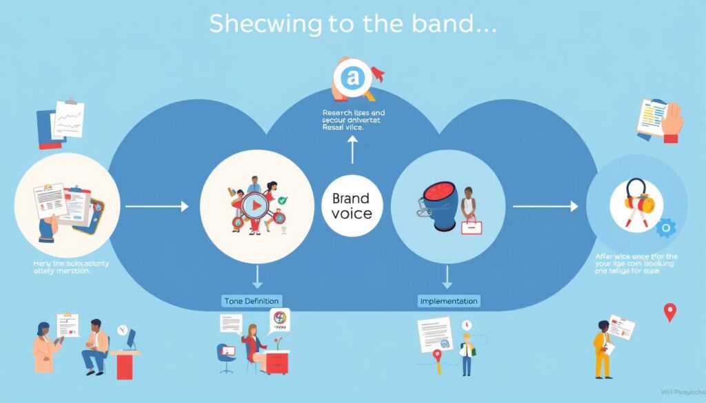 Image of a brand voice development process