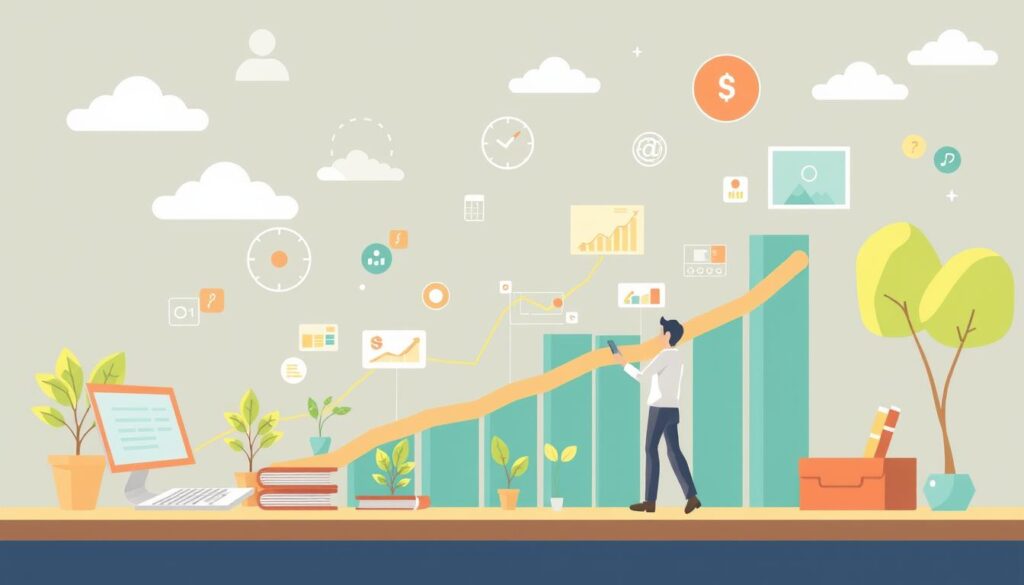 Image of a business growing with scalable content solutions