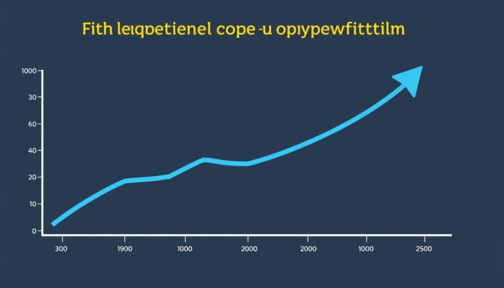 Image of a graph showing increased sales or engagement due to effective copywriting