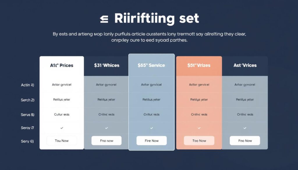 Image of a transparent pricing structure for article writing services