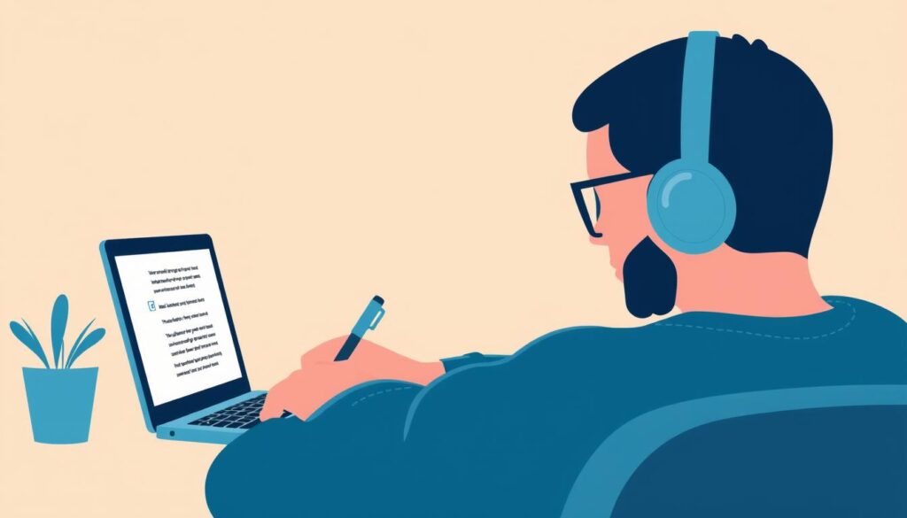 An image of a person using Grammarly on their laptop