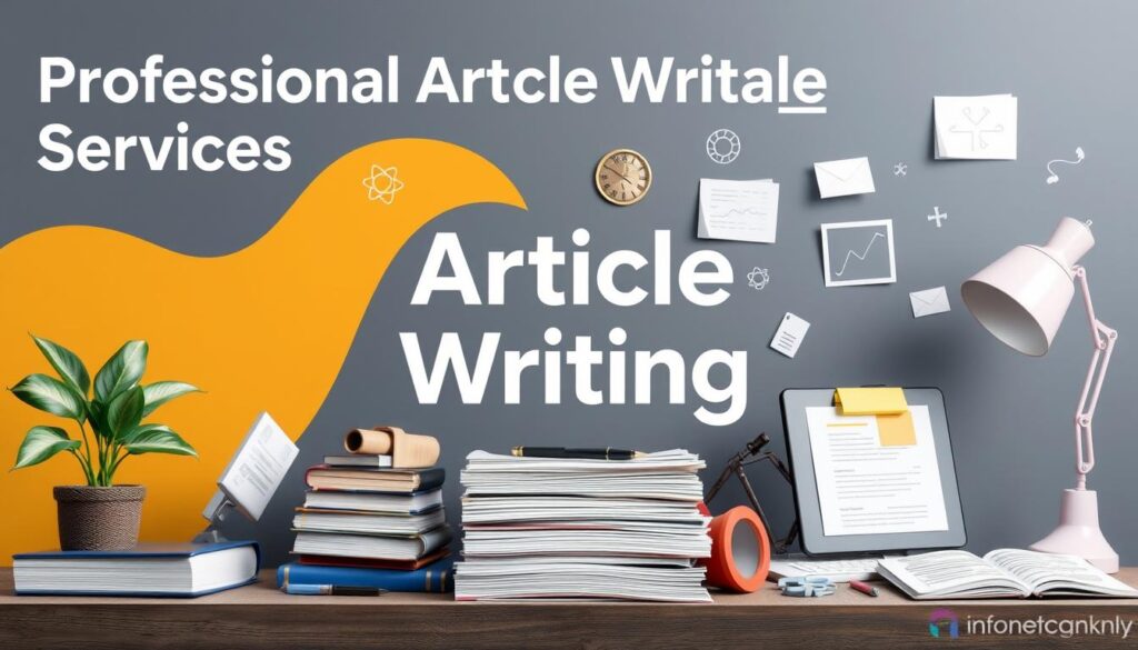 An image representing comprehensive article writing services