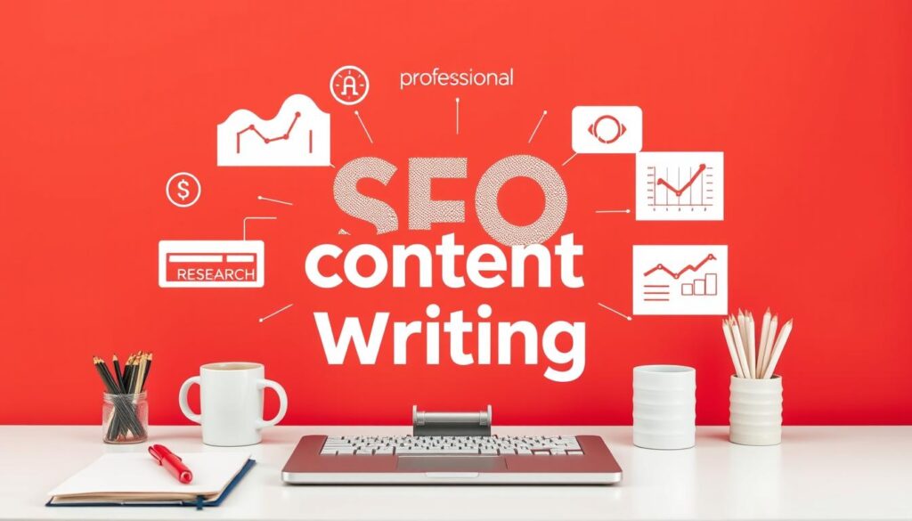 Generate an image representing expert SEO content writing services