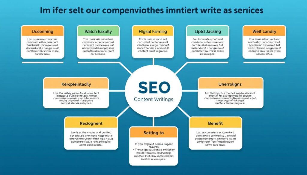 Generate an image representing flexible and comprehensive SEO content writing service packages.